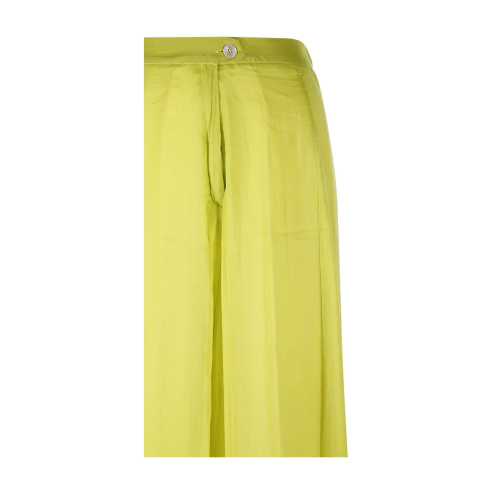 Forte Transparante Voile Broek White Dames