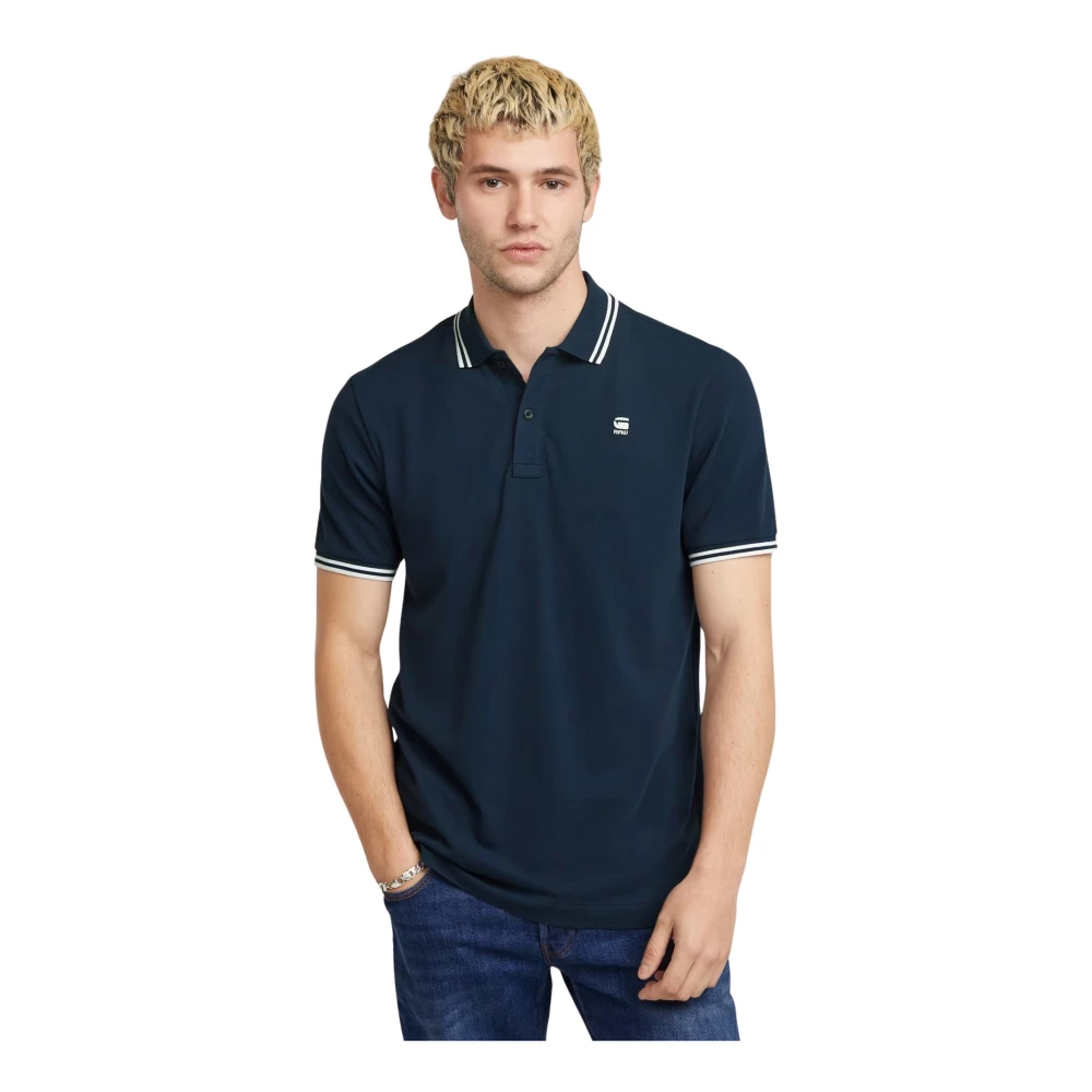 G-Star Heren Polo Shirt in Fantasy Stijl Blue Heren