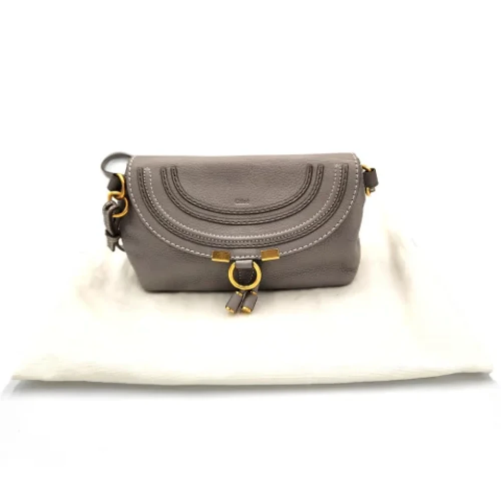 Chloé Pre-owned Leather shoulder-bags Gray Dames