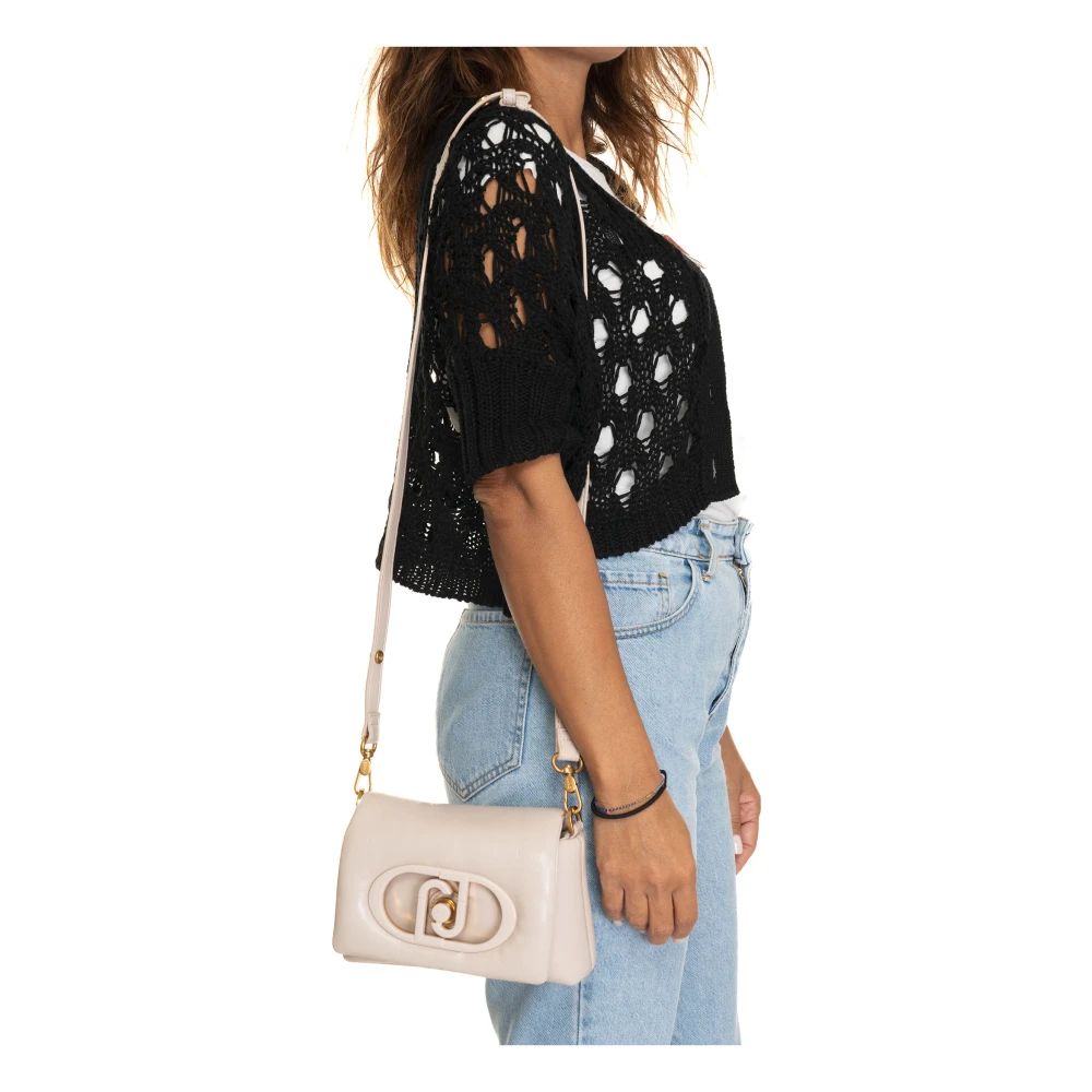 Liu Jo Mini Tas met Klep Sluiting White Dames