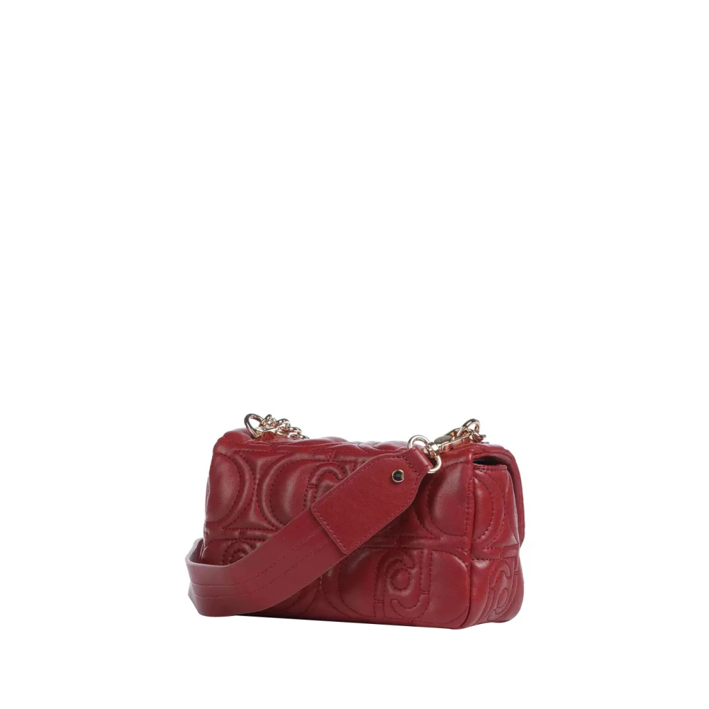 Liu Jo Rode Trendy Schoudertas met Gouden Details Red Dames