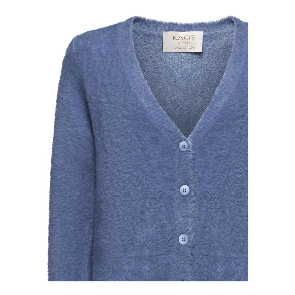 Kaos Denim Multi-Waistband Sweater Blue Dames