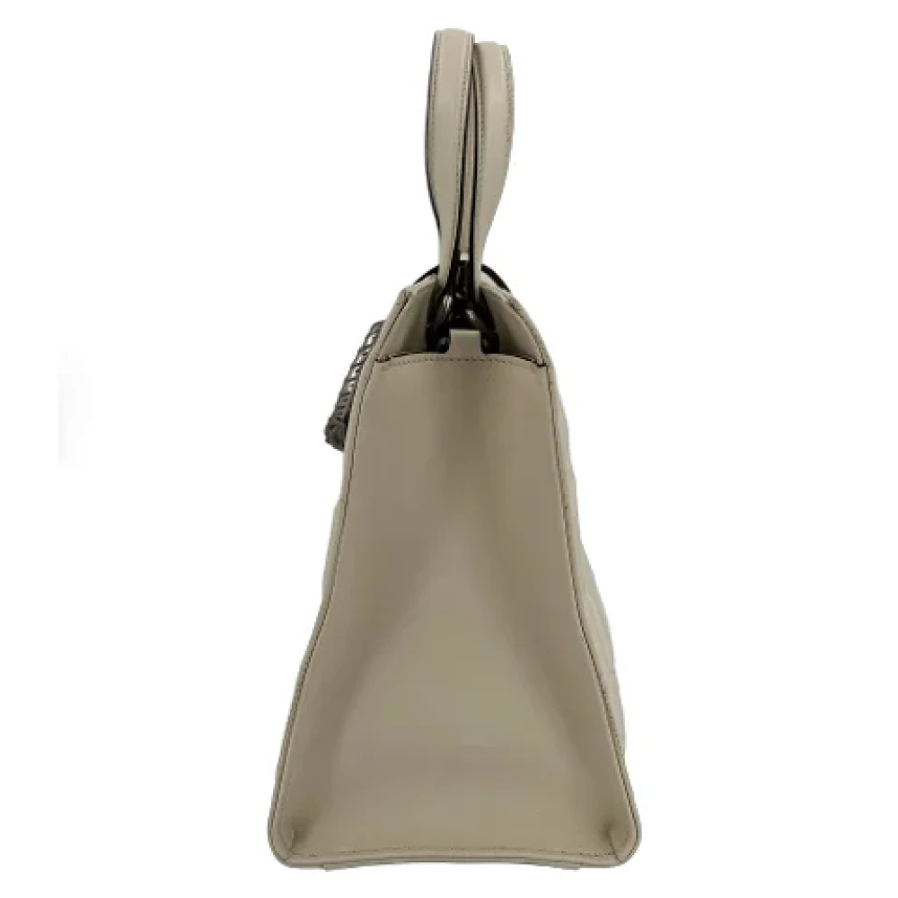 Gucci Vintage Pre-owned Leather gucci-bags Beige Dames