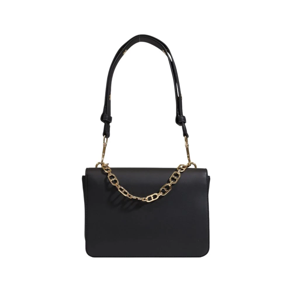 Love Moschino Zwarte Polyethyleen Handtas Herfst Winter Collectie Black Dames