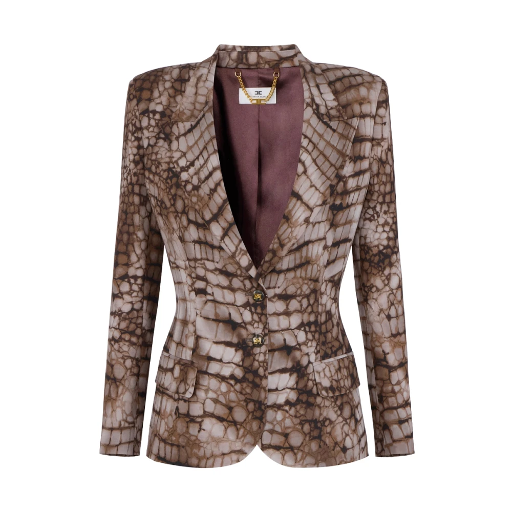Elisabetta Franchi Women's Multicolor Blazers, M, Over Blazer