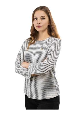 Vit långärmad tröja