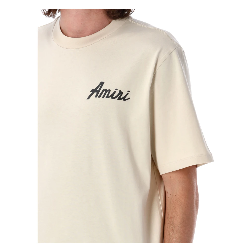 Amiri City T-shirt Alabaster Ss25 Beige Heren