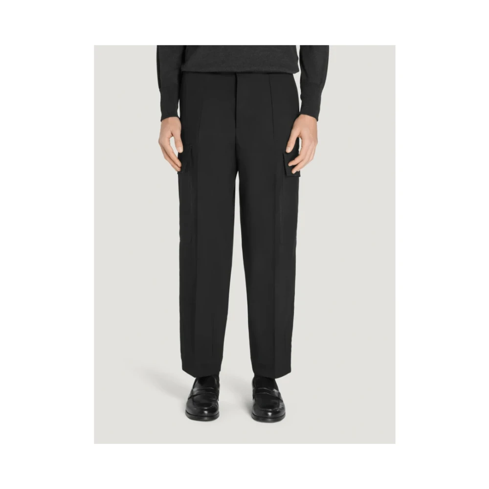 PT Torino Zwarte Cargo Broek The Sailmaker Black Heren