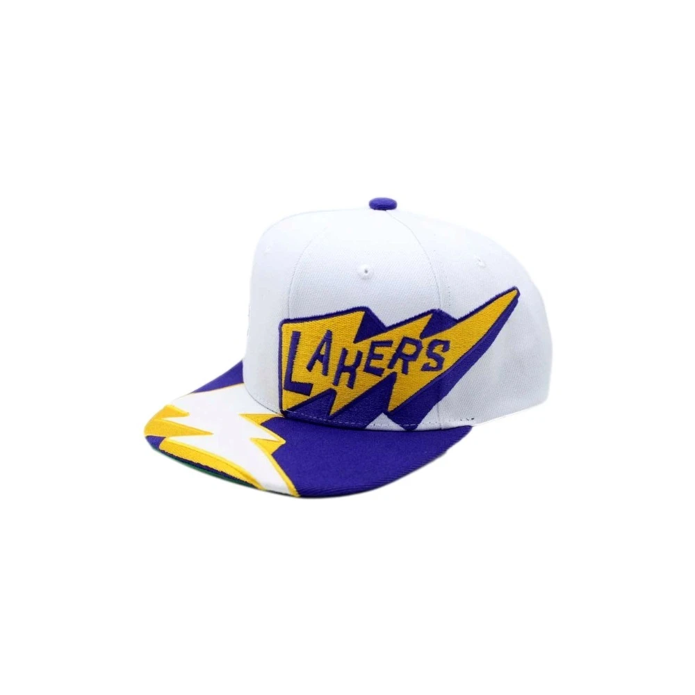 Mitchell & Ness Vit Lakers Fastime Snapback Keps White, Herr