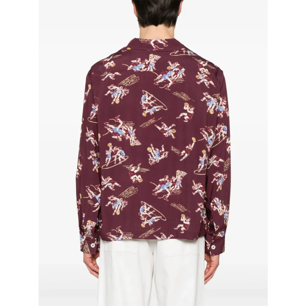 Bode Lange Mouw Layup Shirt Brown Heren