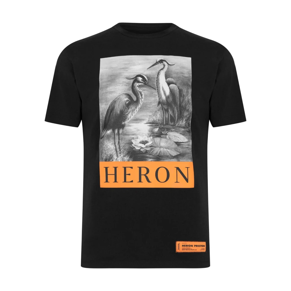 Heron Preston Oversize Logo T-Shirt Zwart Katoen Black Dames
