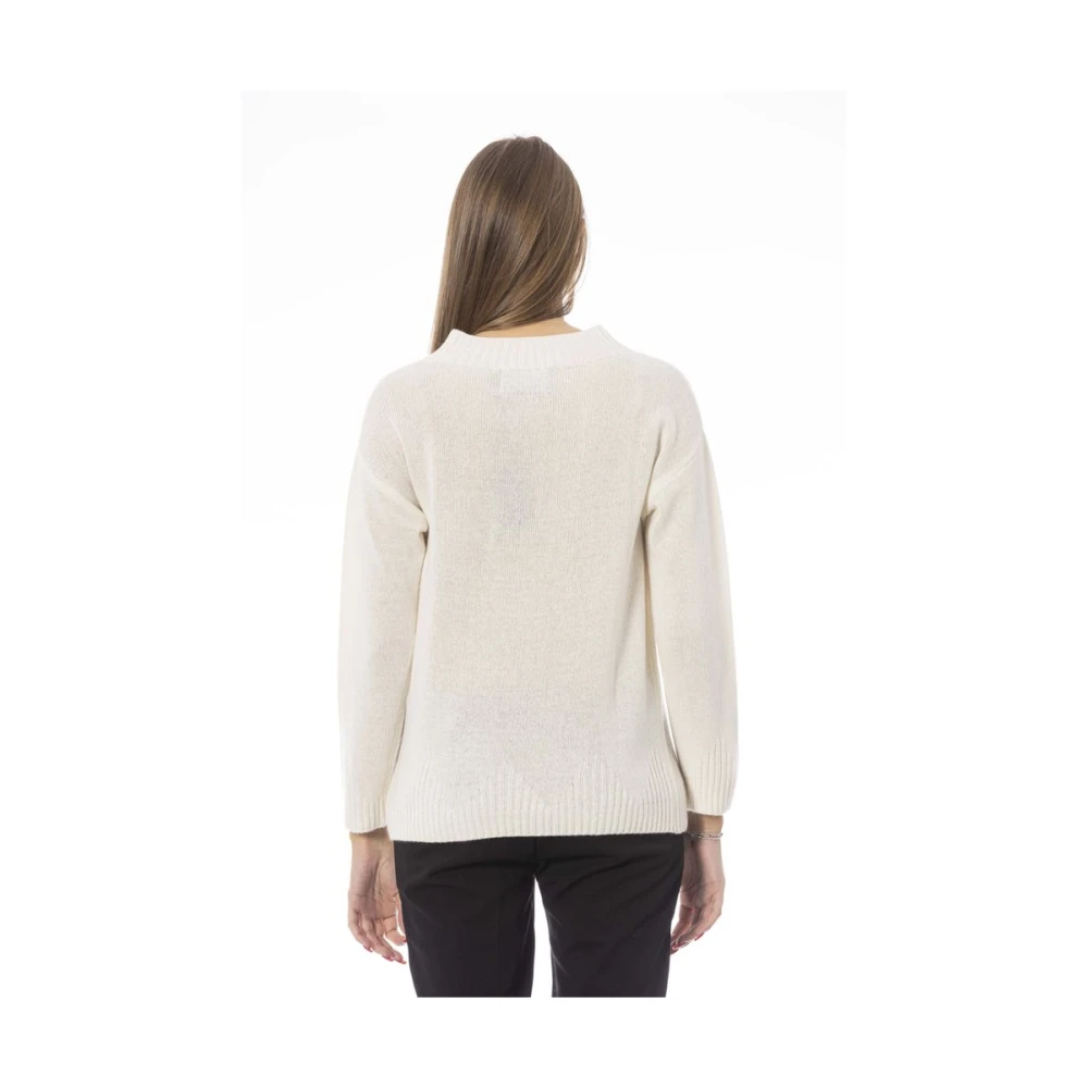 Baldinini Chic Volcano Neck Sweater Beige Dames