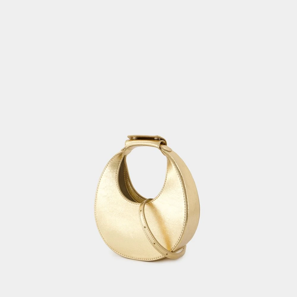 Staud Metallic Gouden Leren Schoudertas Yellow Dames