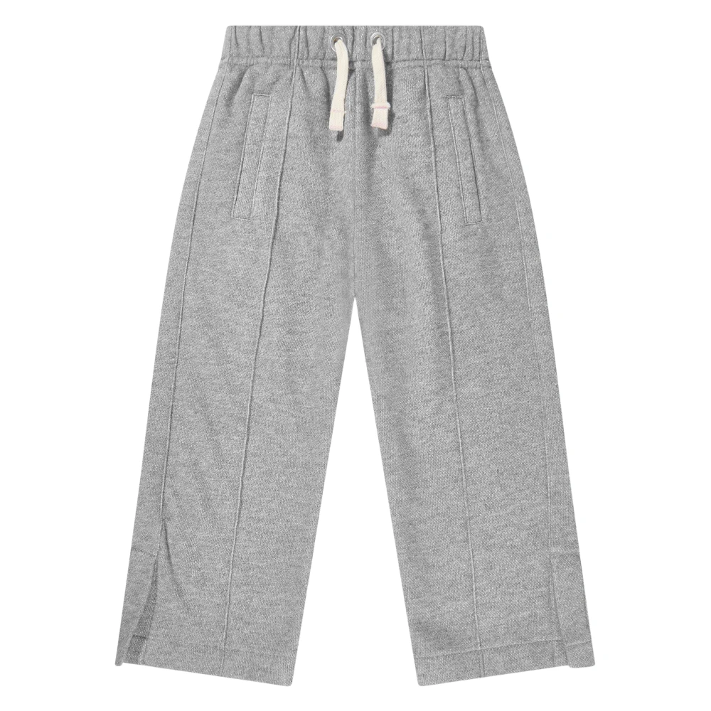Palm Angels Women's Gray Lurex Wide Leg Sweatpants