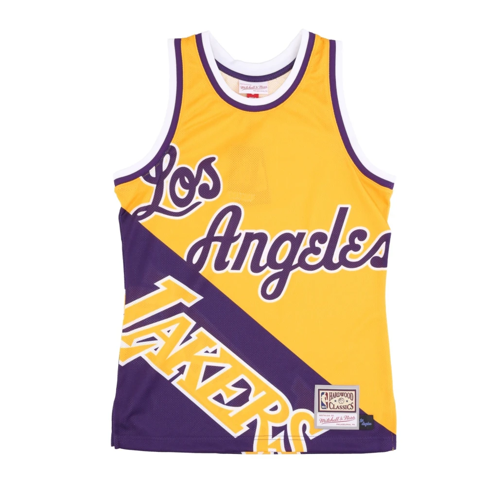 Mitchell & Ness NBA Big Face Tank Top Geel Yellow Heren