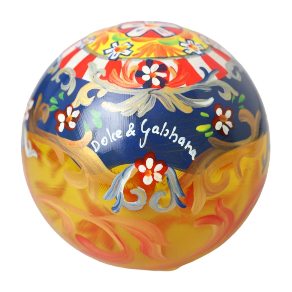 Dolce & Gabbana Goudkleurige Kerstbal Ornament Multicolor Dames