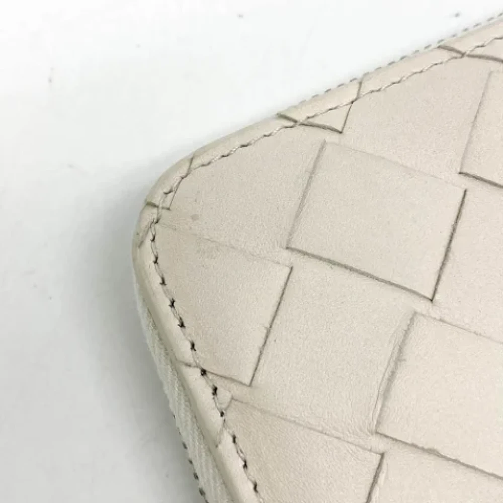 Bottega Veneta Vintage Pre-owned Leather wallets White Dames