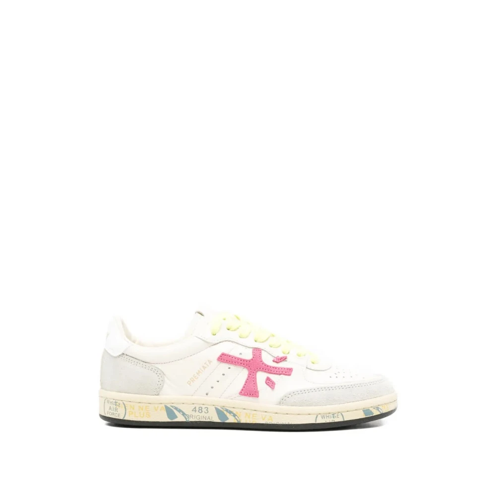 Premiata Bsktclad Leren Sneakers Dames Schoenen Beige