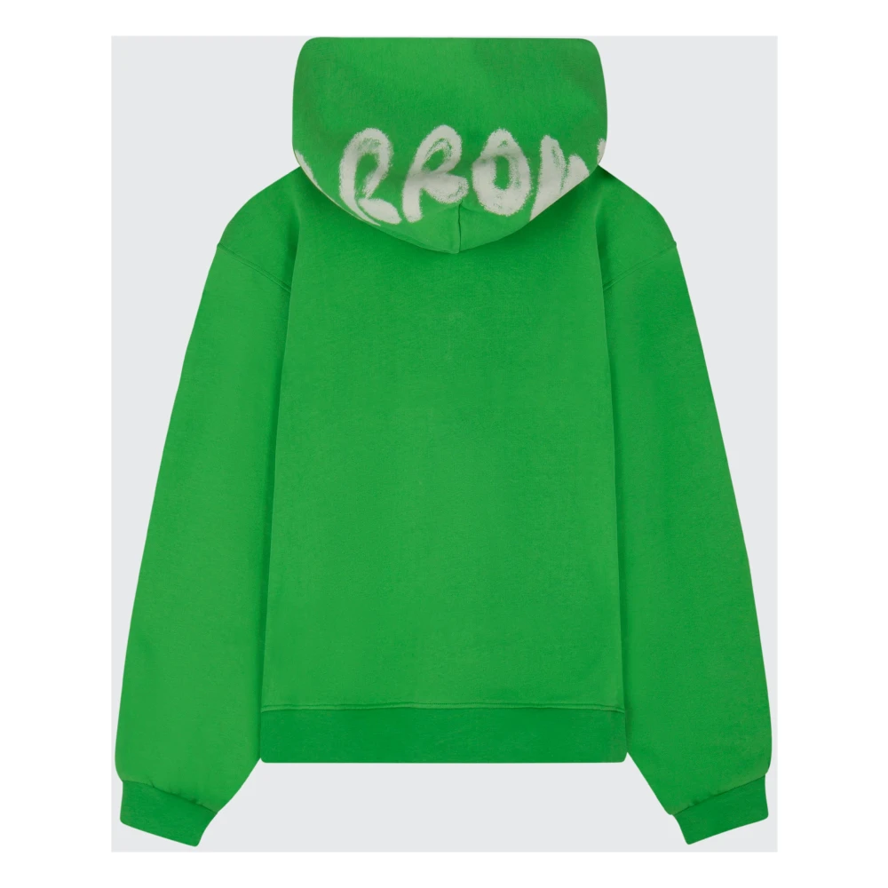 Barrow Hoodie met distressed effect Green Unisex