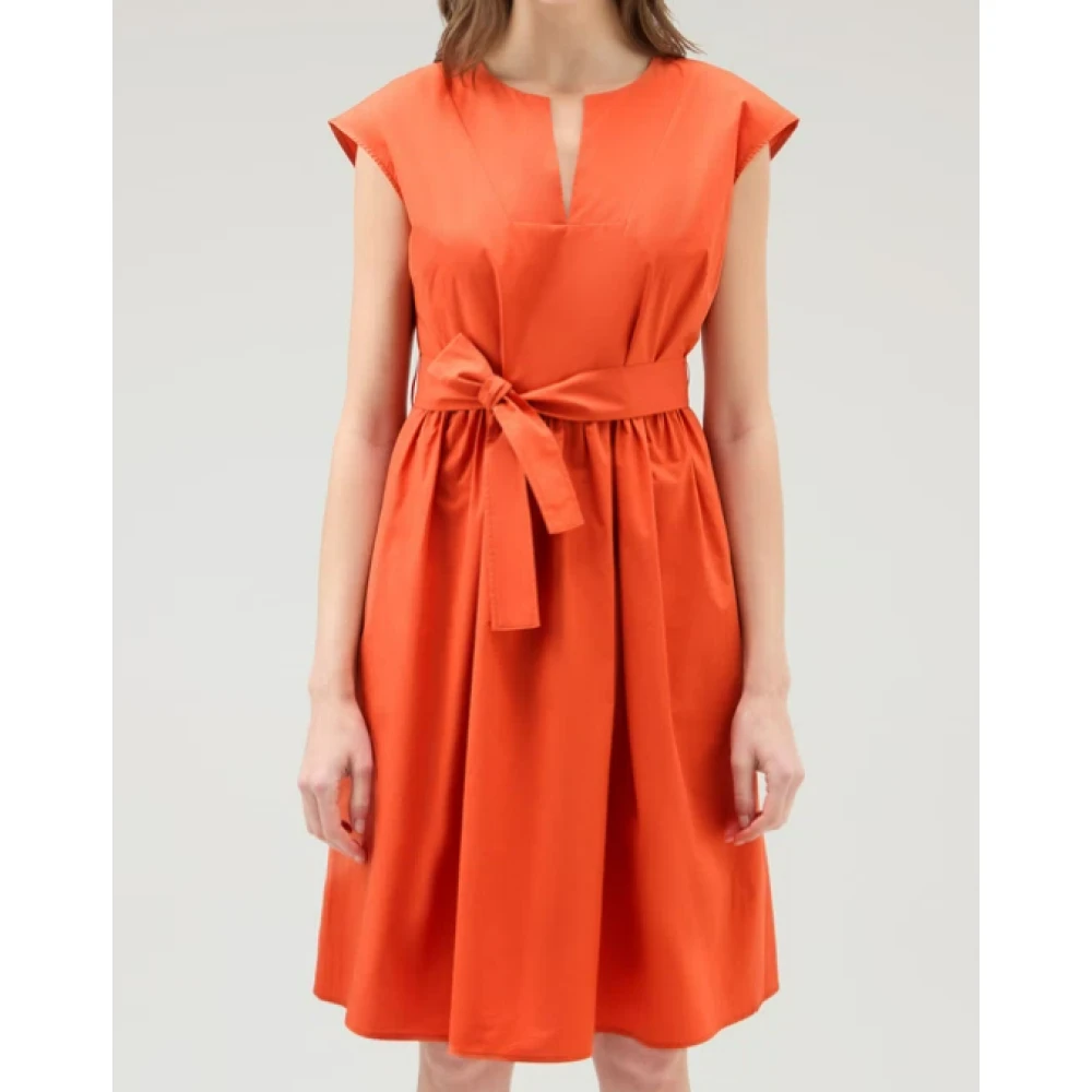 Woolrich Summer Dresses Orange Dames