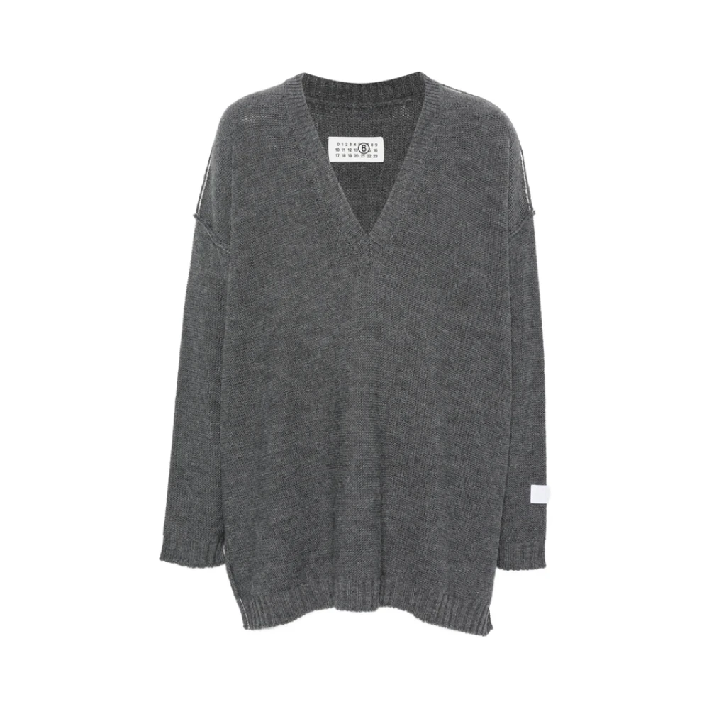 MM6 Gray Marabou Sweatshirt - M - Image 3