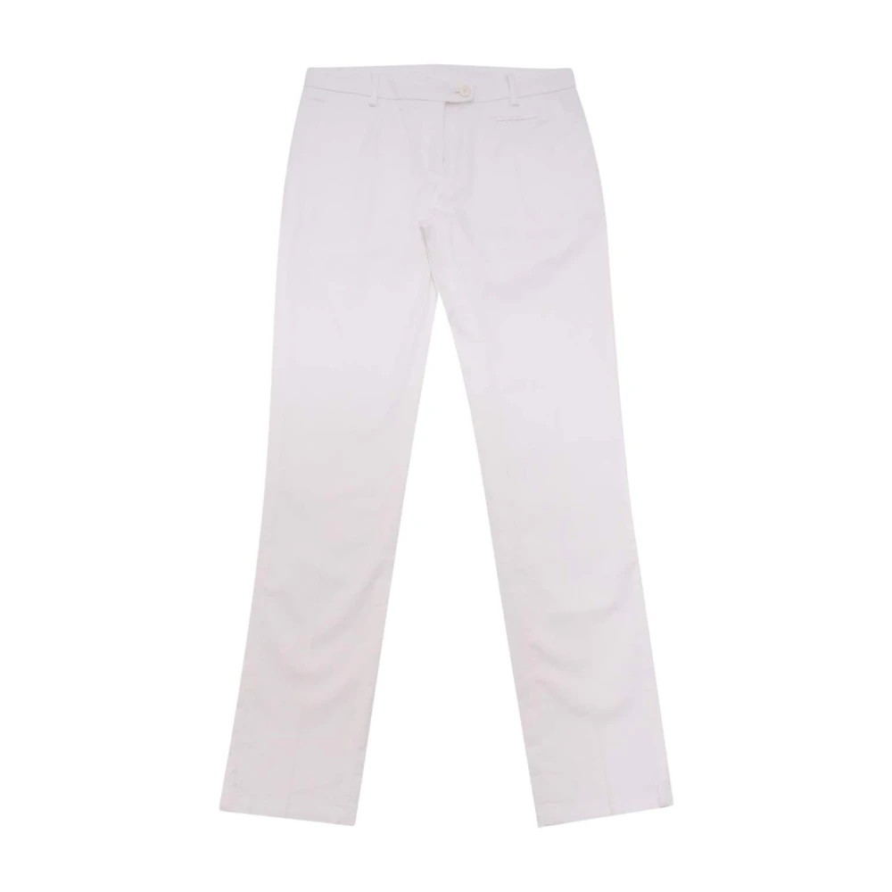 Dondup Girls White Trousers, 12 Y, Qhpu65 Trouser