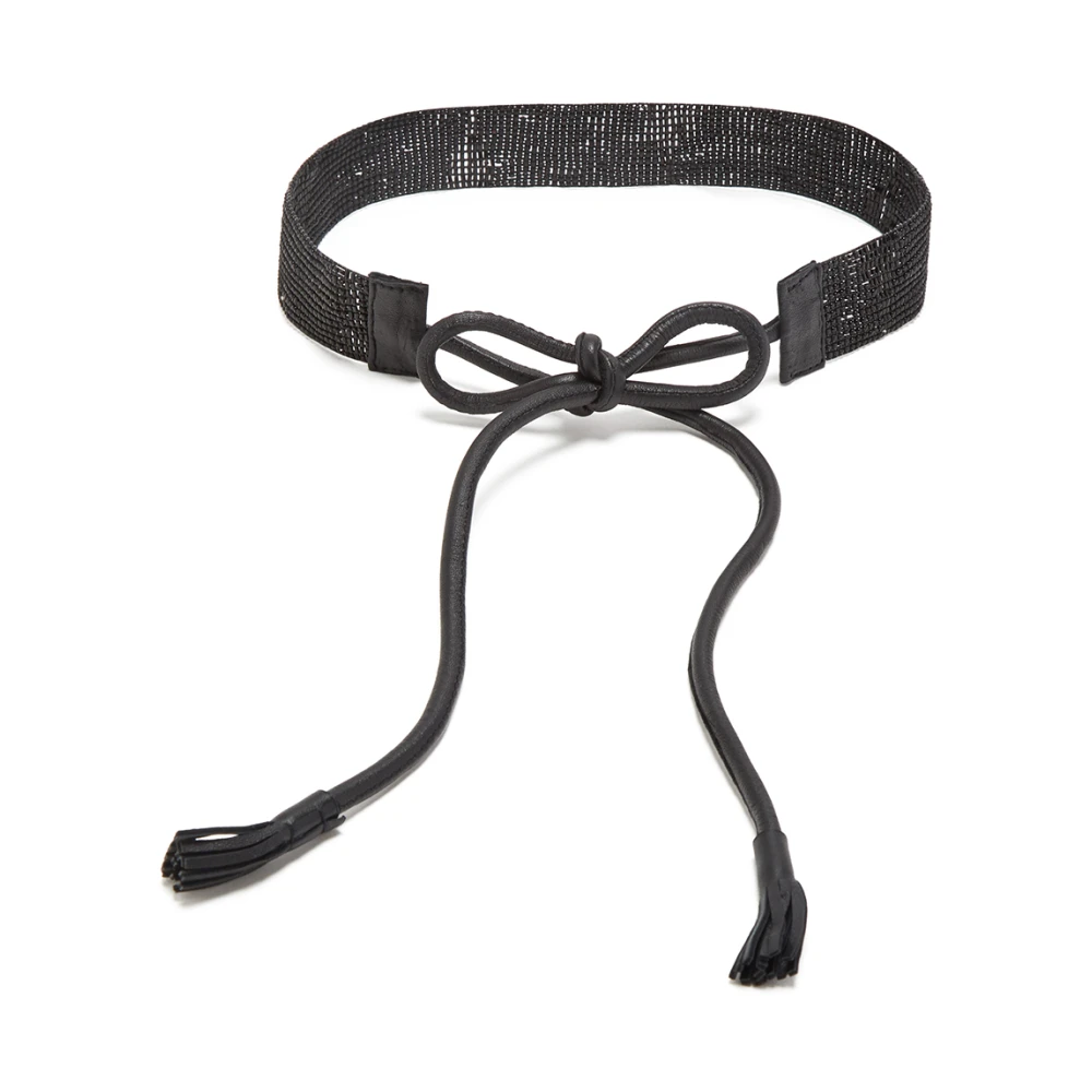 Maliparmi Animalier Fringes Riem Black Dames