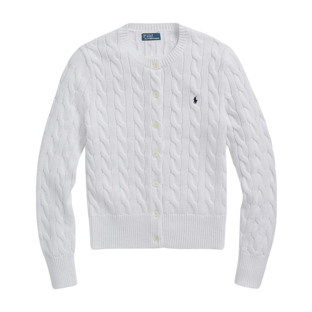 Polo Ralph Lauren , Cardigans, Female, White, S, Cardigan