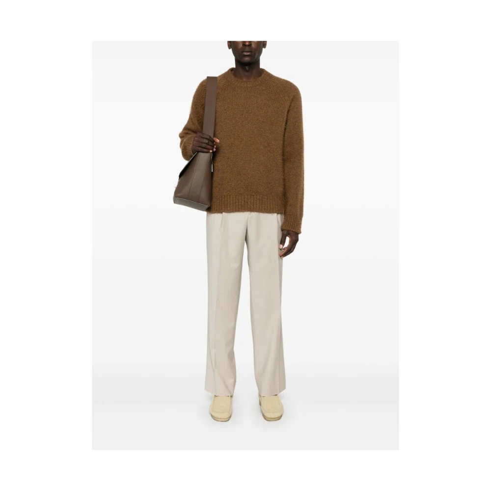 Briglia Beige Wolmix Tailored Broek Beige Heren