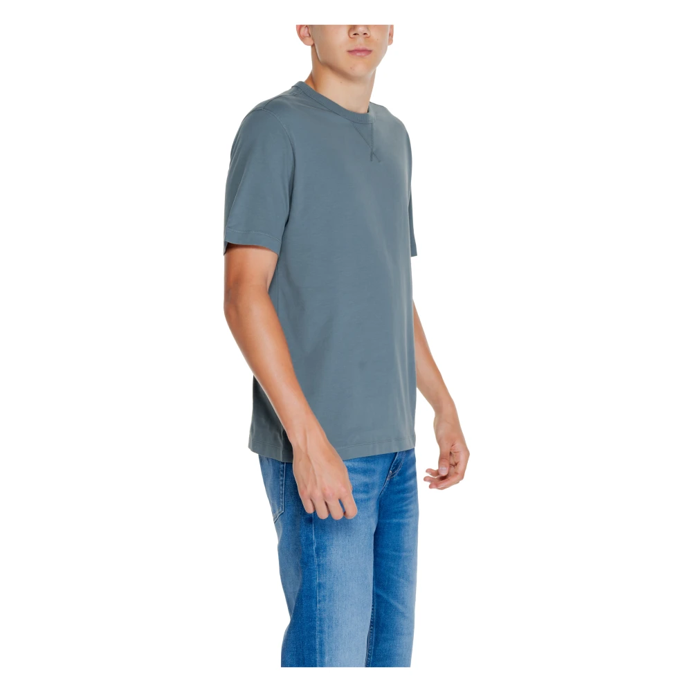 Calvin Klein Jeans Reguliere Tee Herfst Winter Collectie Katoen Blue Heren