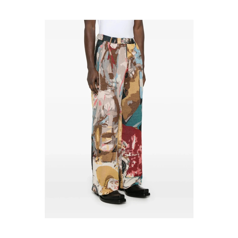 KidSuper Studios Pastelblauwe kinderbroek met plooi Multicolor Heren