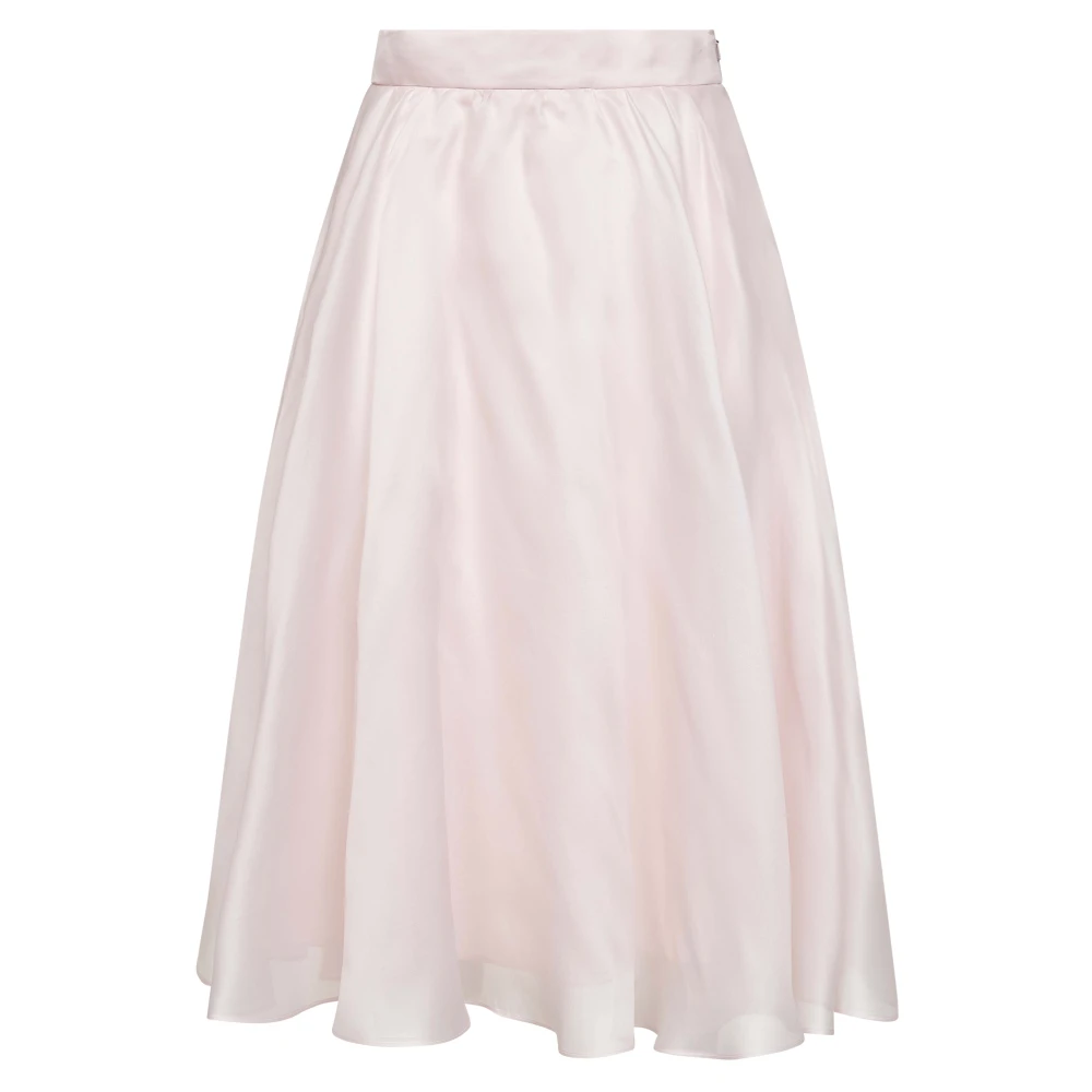 Max Mara Studio Ecalle Skirt - Female - Midi Skirts - Pink - S - Skirts