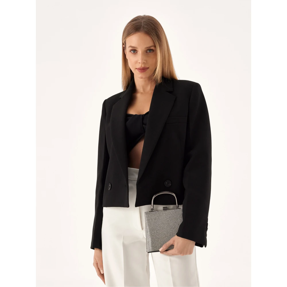 Kazar Kleine elegante tas versierd met cubic zirkonia's Gray Dames