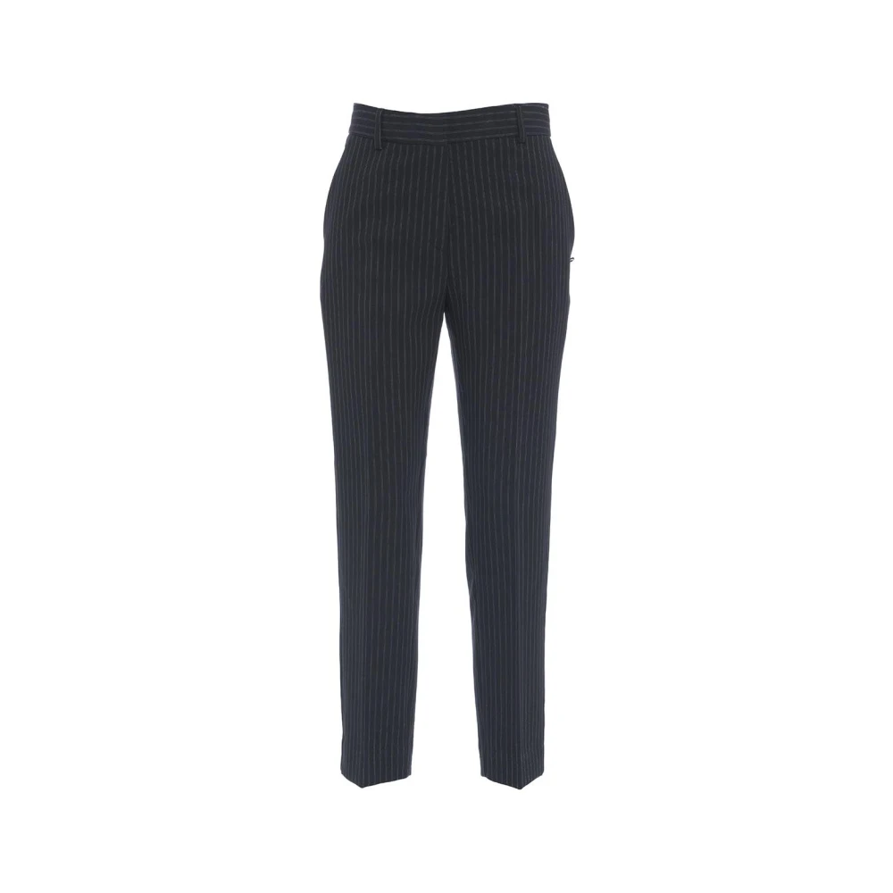 Ottod'Ame Blauwe Broek Aw24 Model Hoogte 178cm Blue Dames