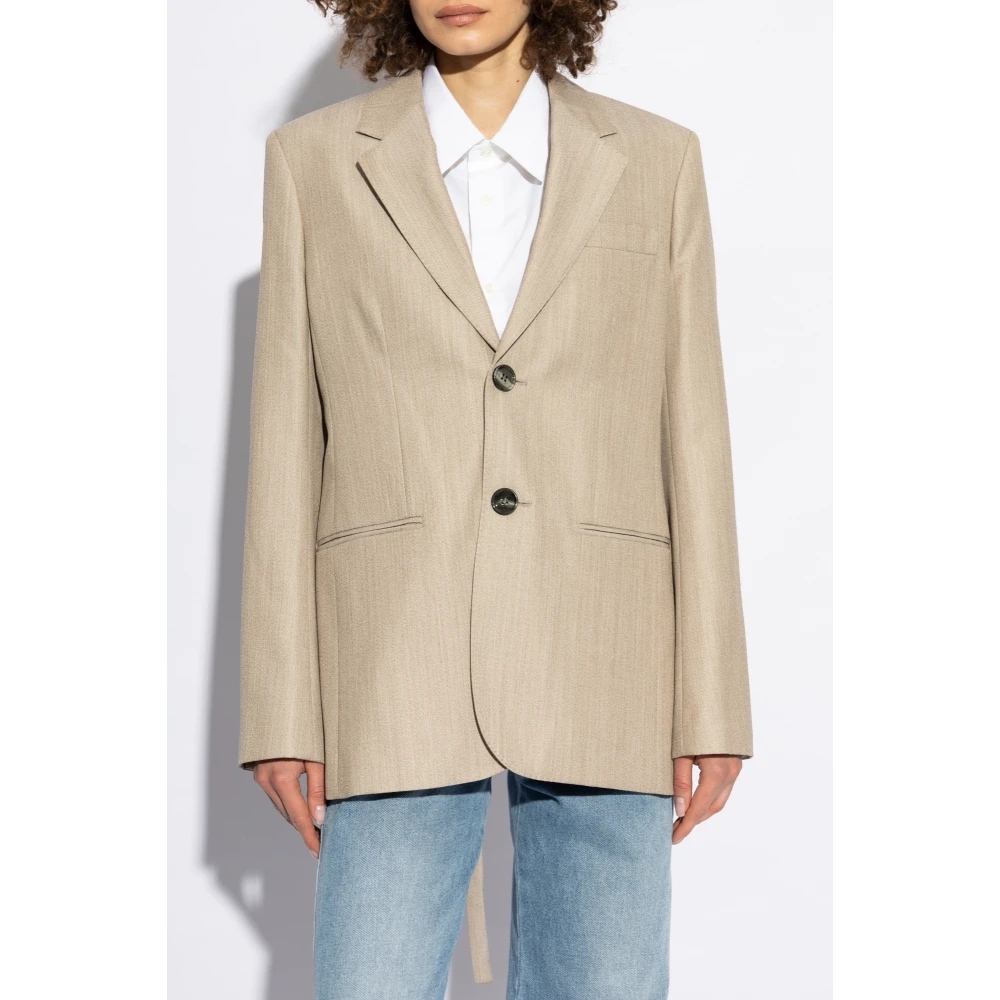 Ami Paris Wollen Blazer Beige Dames