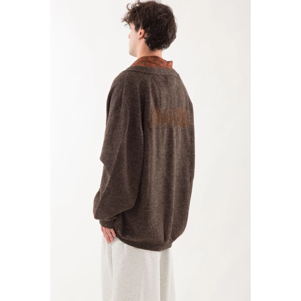 Magliano Oversized Wollen Vest Brown Heren