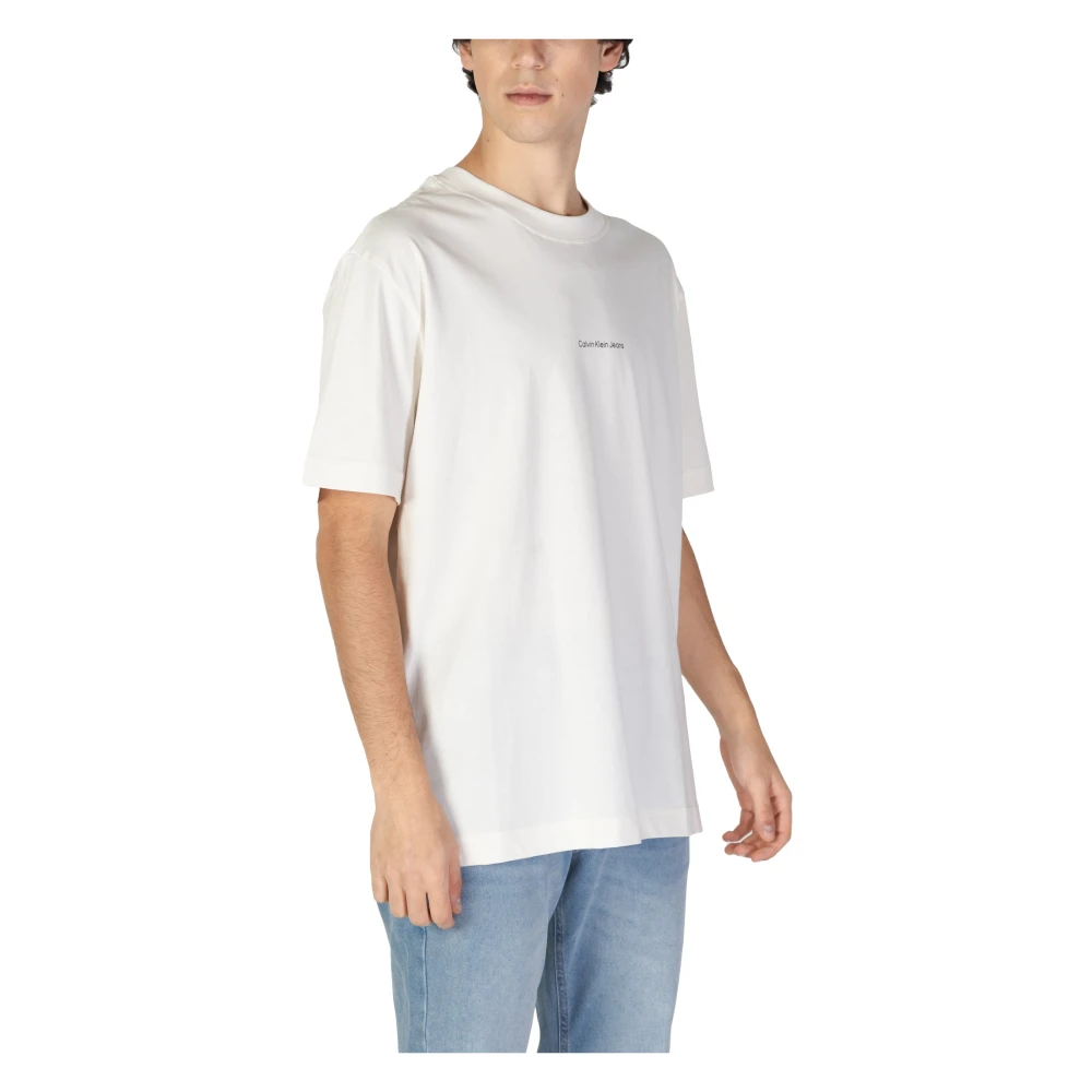 Calvin Klein Jeans Katoenen Heren T-shirt en Polo Beige Heren
