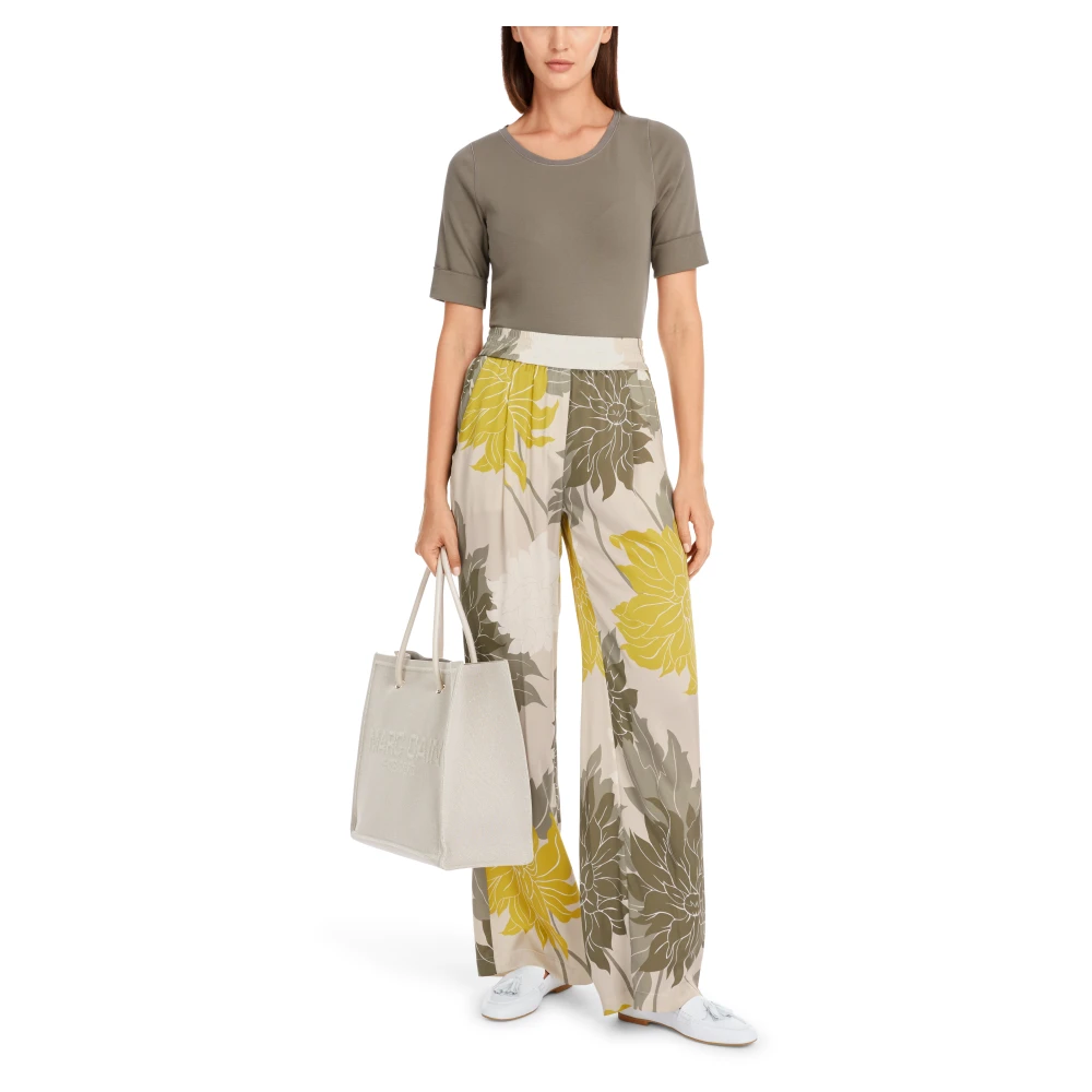 Marc Cain Casual T-shirt met halve mouwen Gray Dames