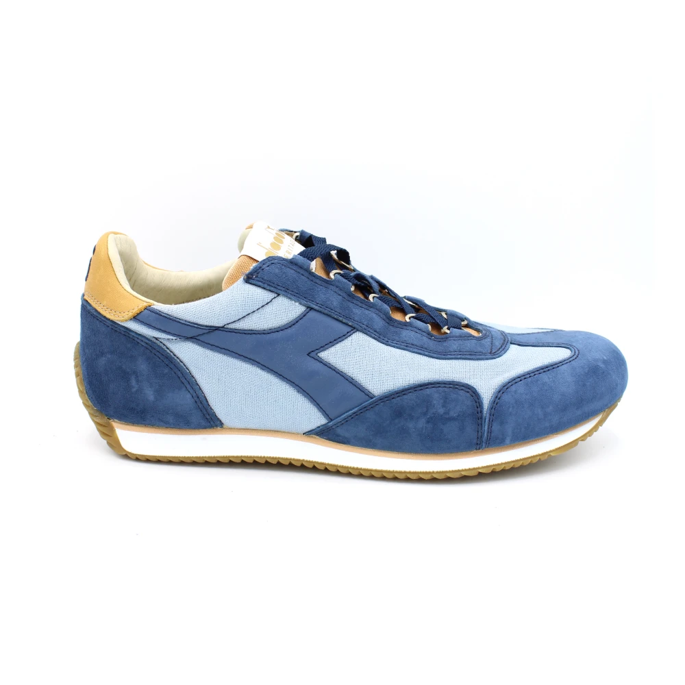 Diadora Canvas Stone Wash Sneaker Model Heren Schoenen Blauw