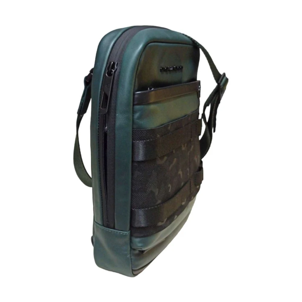 Piquadro Schoudertas Green Unisex