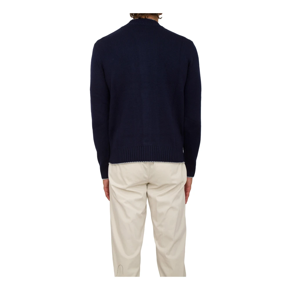 Eleventy Blauwe Cardigan Trui Stijlvolle Mode Blue Heren