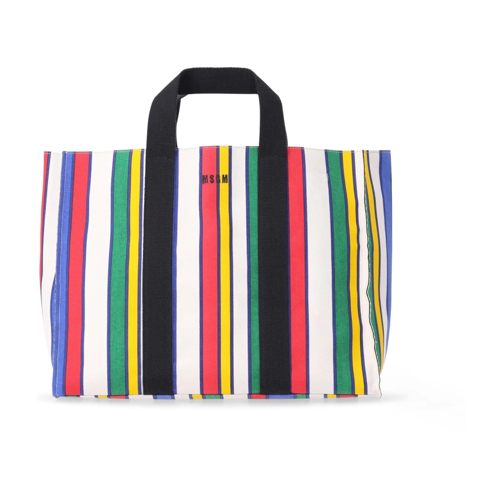 Msgm Gestreepte katoenen tas Multicolor Dames