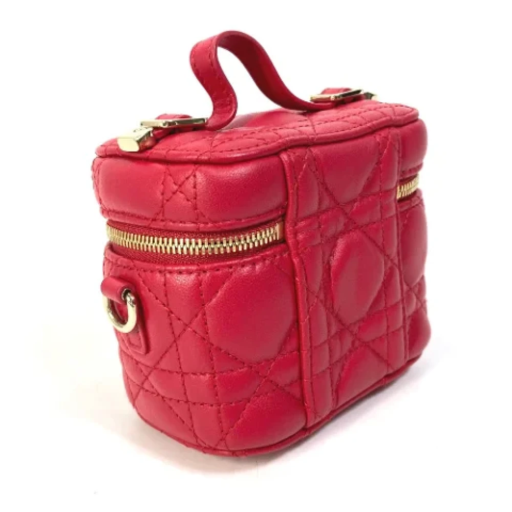 Dior Vintage Pre-owned Leather dior-bags Red Dames