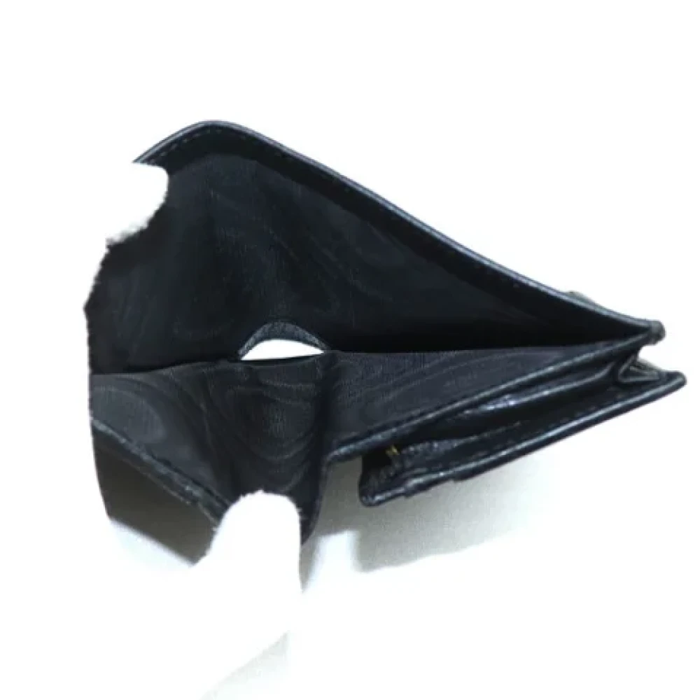 Gucci Vintage Pre-owned Leather wallets Black Dames