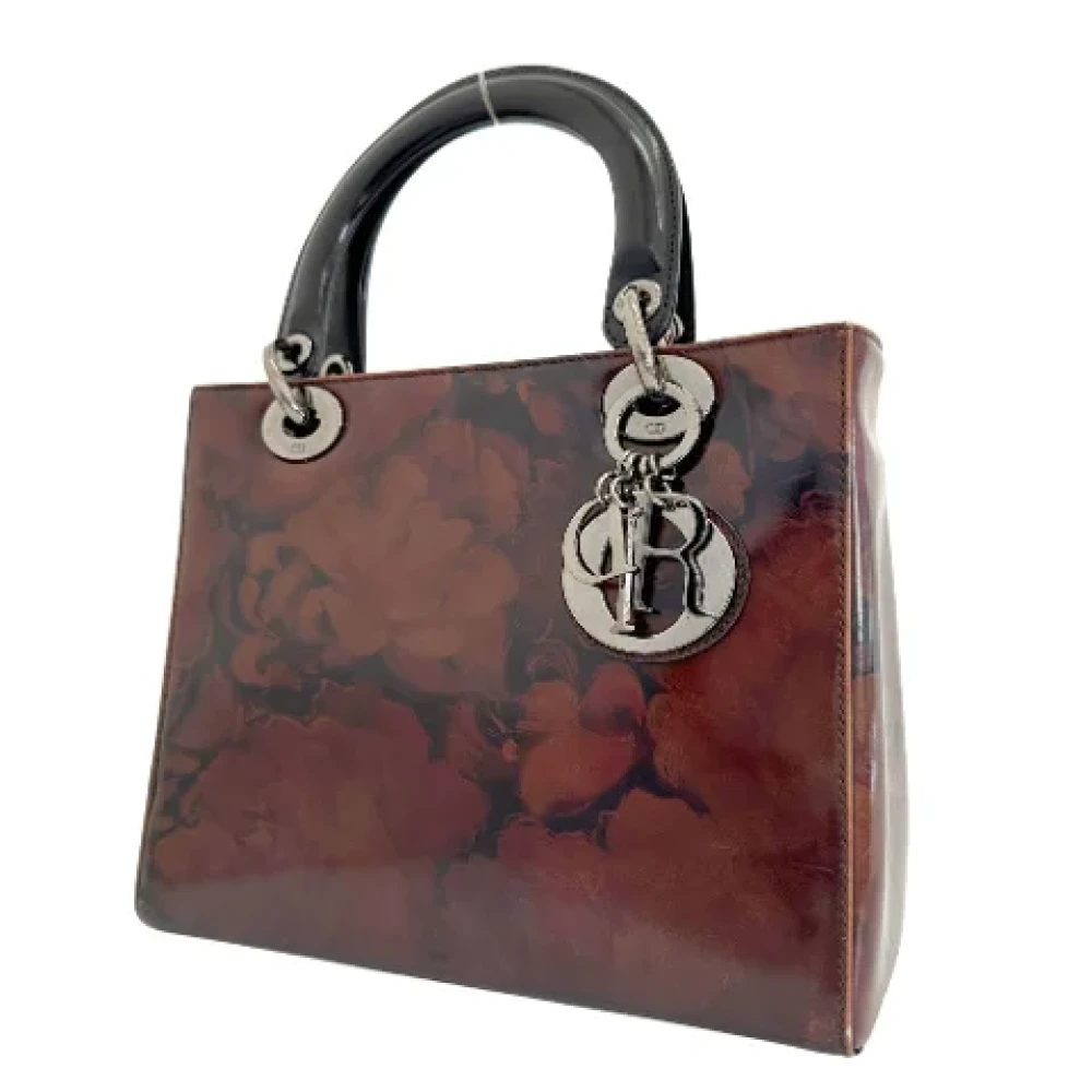 Dior Vintage Pre-owned Leather dior-bags Brown Dames