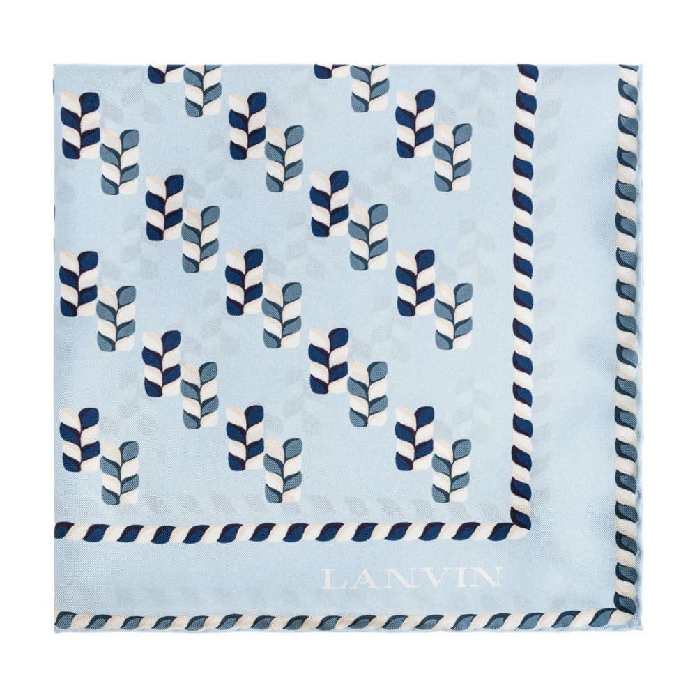 Lanvin Zijden sjaal Blue Dames