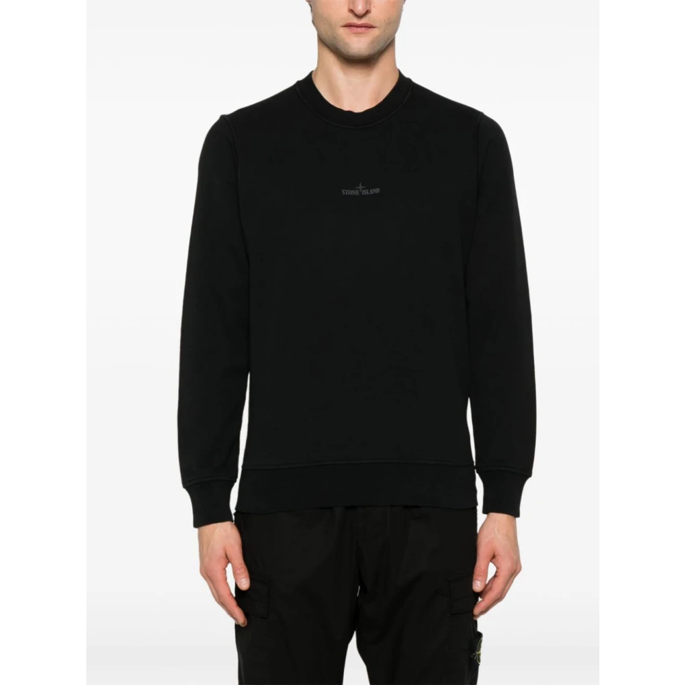 Stone Island Zwarte Casual Kleding voor Mannen Black Heren