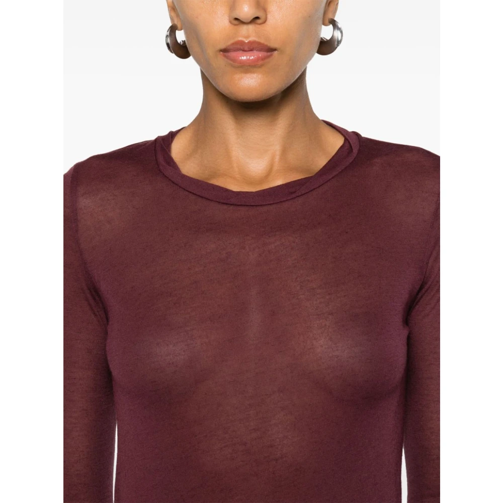 majestic filatures Elegante Gebreide Truien Purple Dames