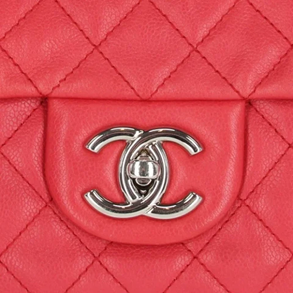 Chanel Vintage Pre-owned Leather chanel-bags Red Dames