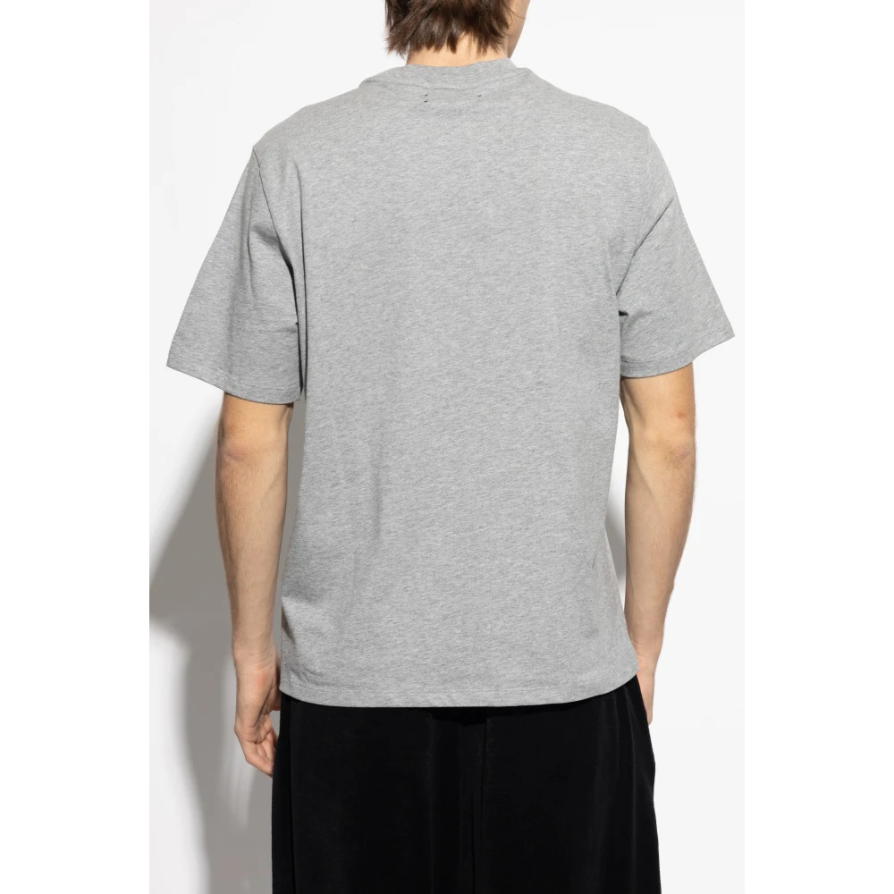 Amiri T-shirt met logo Gray Heren